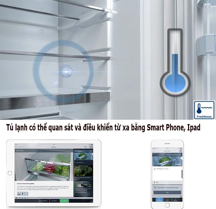 Tủ lạnh Bosch KAD92HI31 có thể điều khiển từ xa