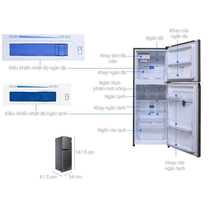 Chi tiết của tủ lạnh Electrolux ETB2300MG