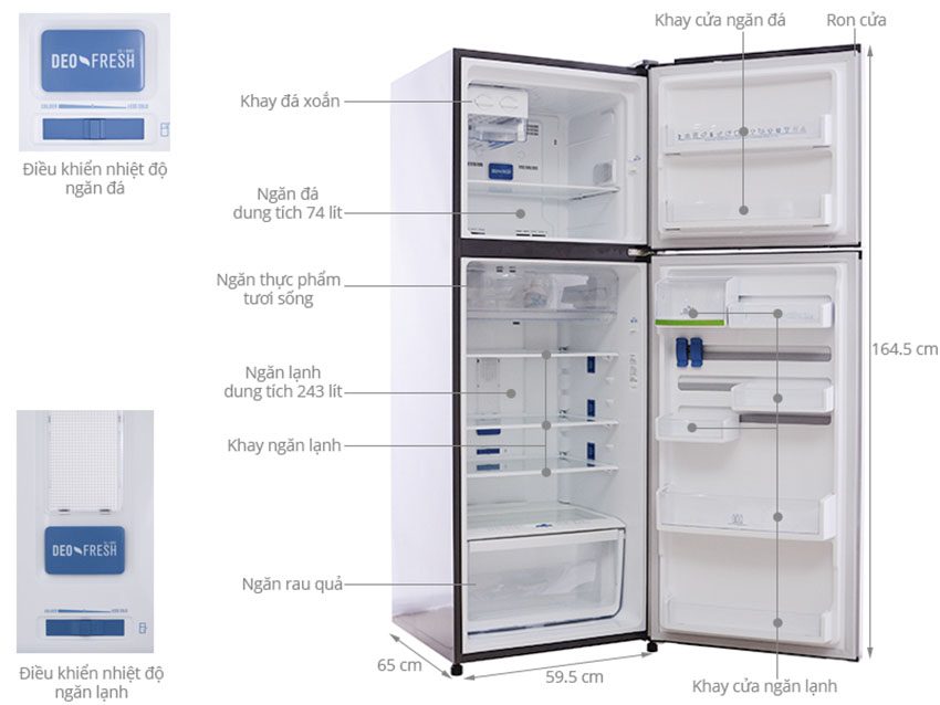 Chi tiết của tủ lạnh Electrolux ETB3200PE