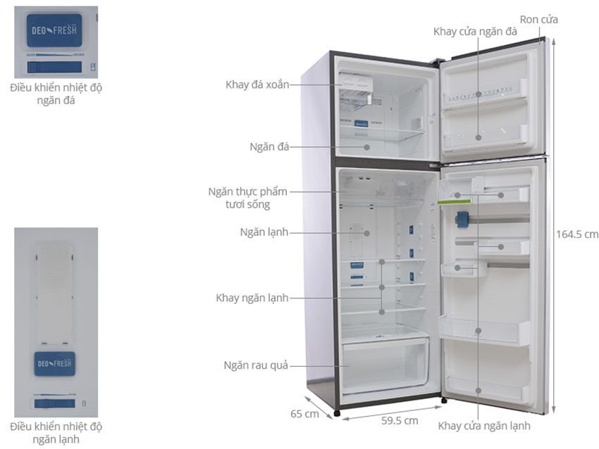 Chi tiết của tủ lạnh Electrolux ETB3500PE