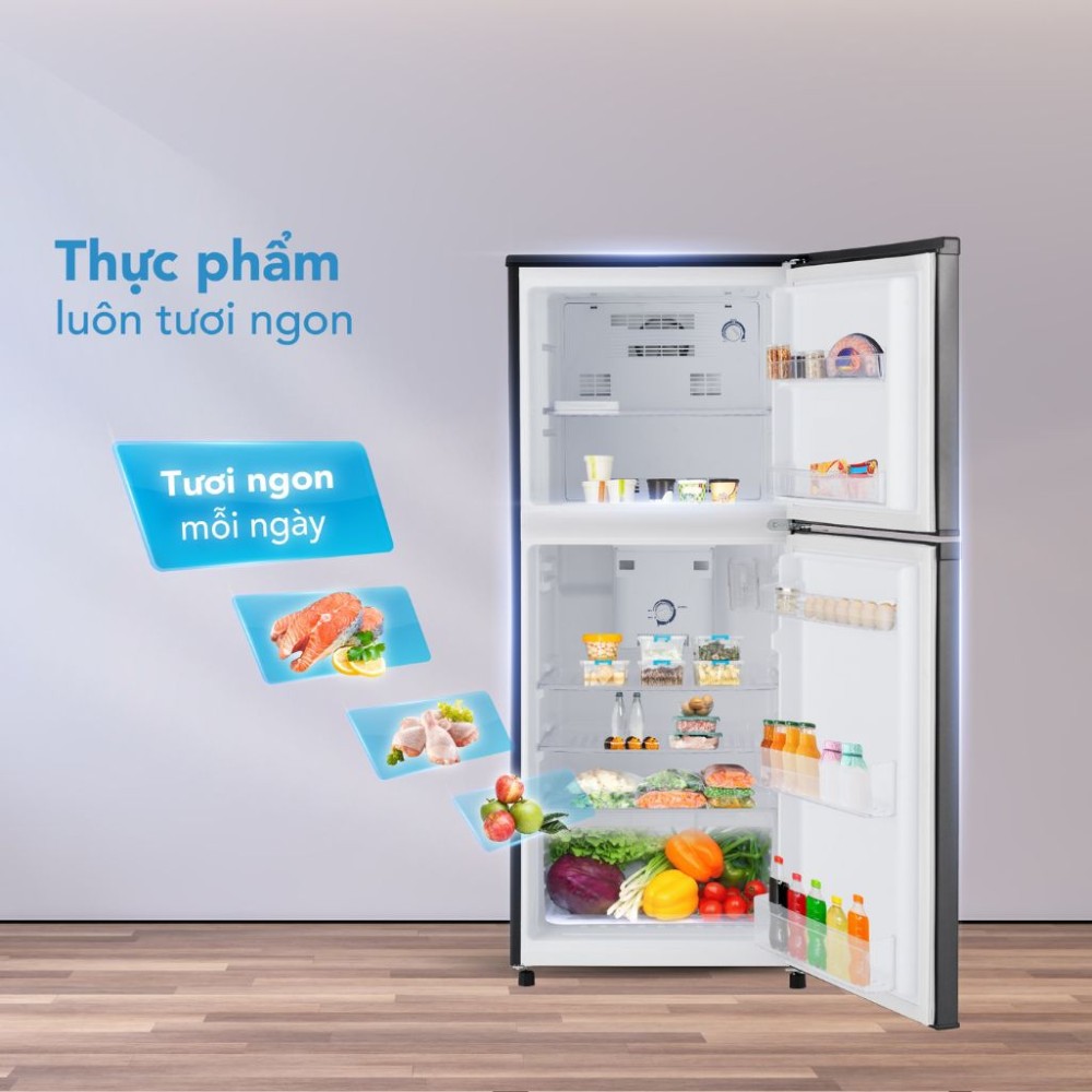 Tủ lạnh Inverter Funiki 185 lít HR T8185TDG - Hàng chính hãng