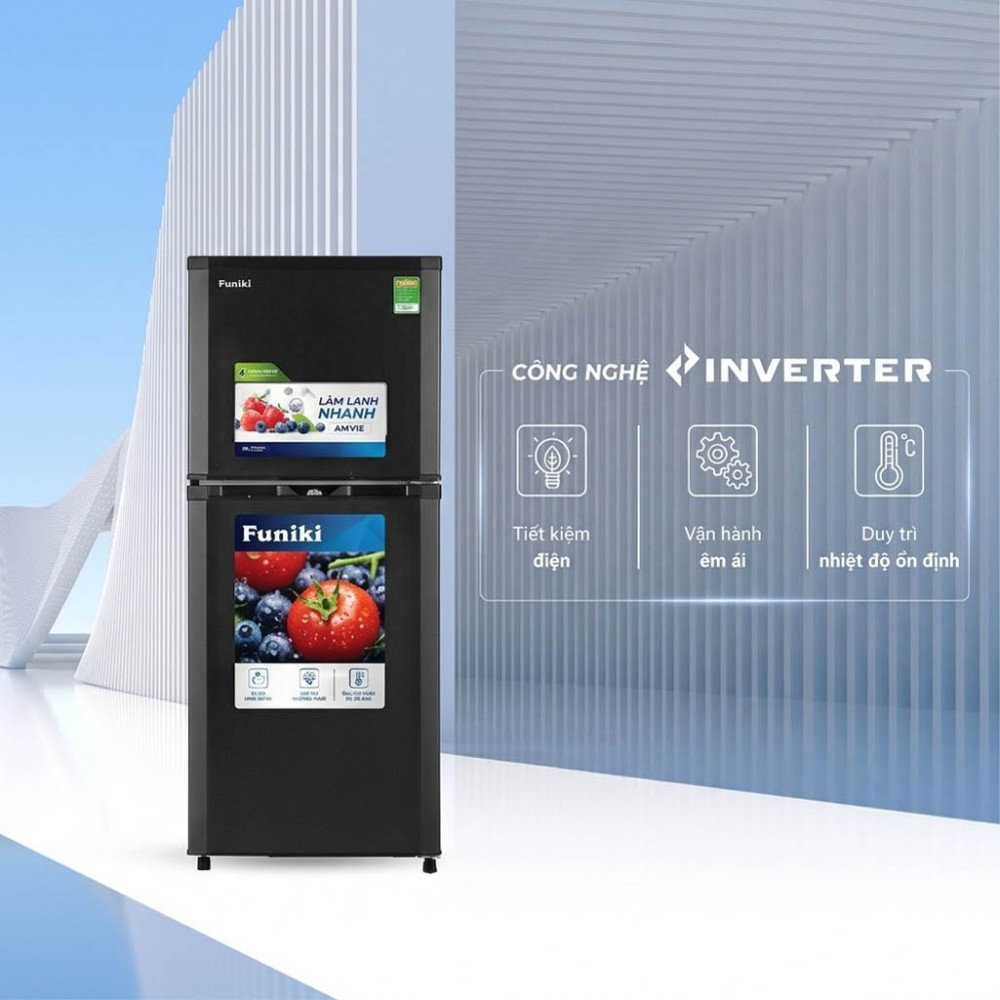Tủ lạnh Inverter Funiki 185 lít HR T8185TDG - Hàng chính hãng