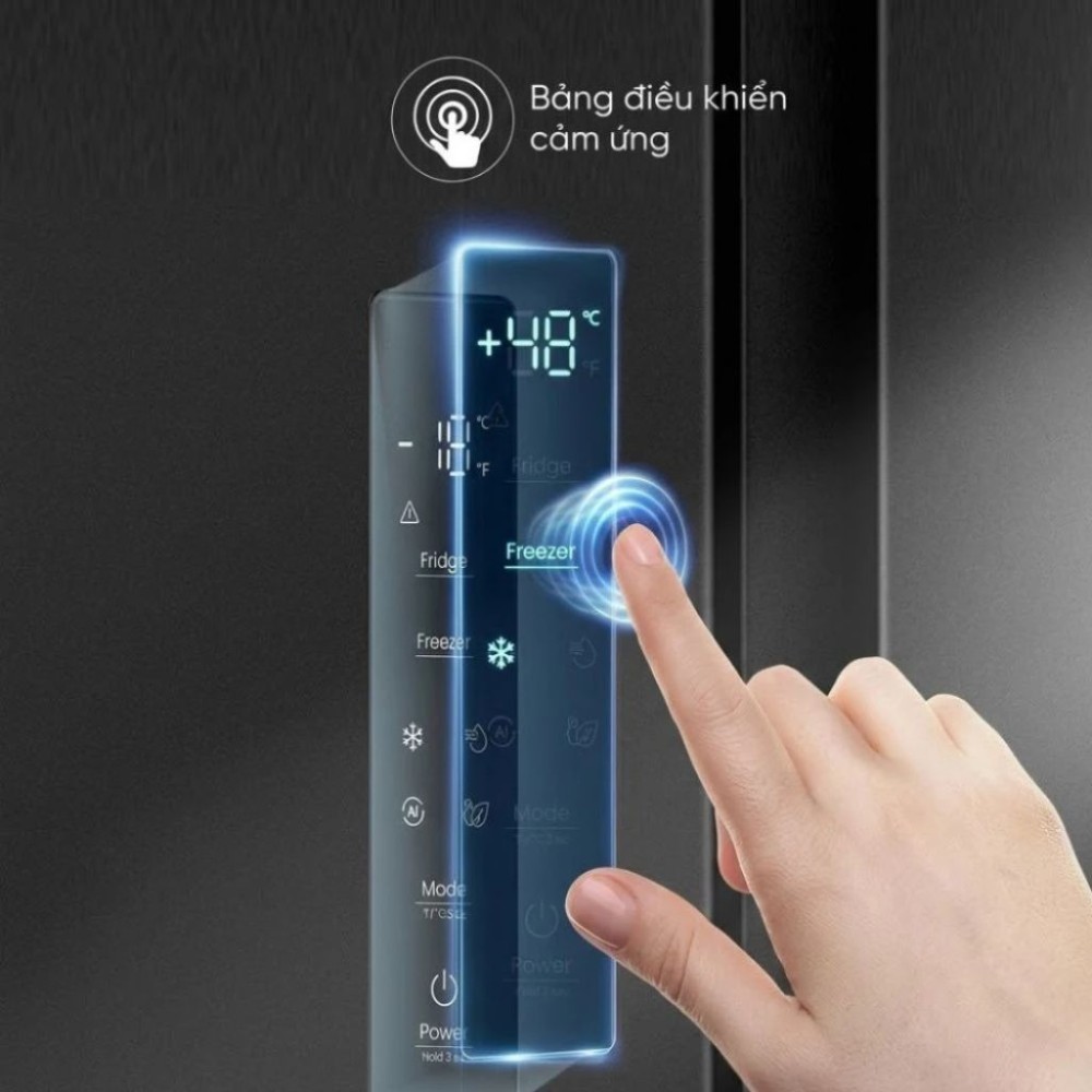 Tủ lạnh Hisense Inverter 550 lít Side By Side RS708N4EBND - Hàng chính hãng