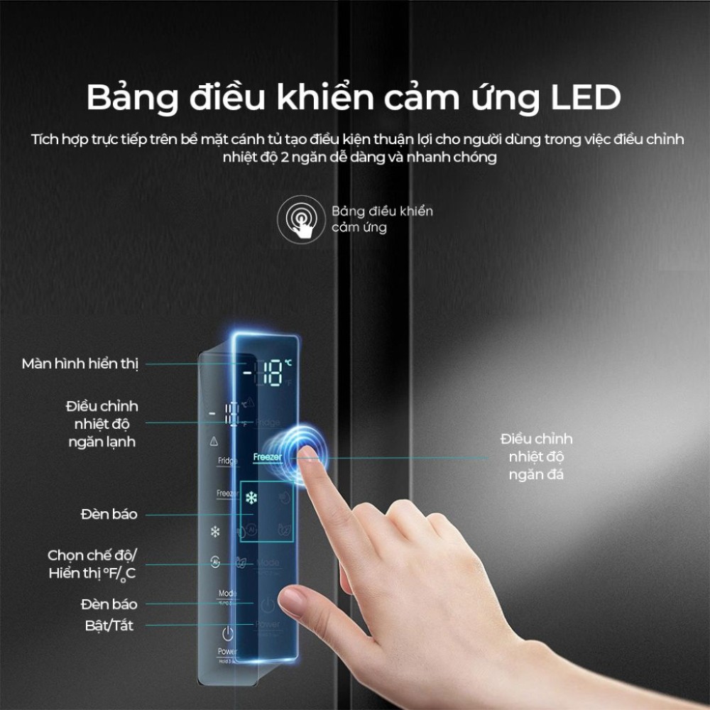 Tủ lạnh Hisense Inverter 544 lít RS708N4EBU - Hàng chính hãng