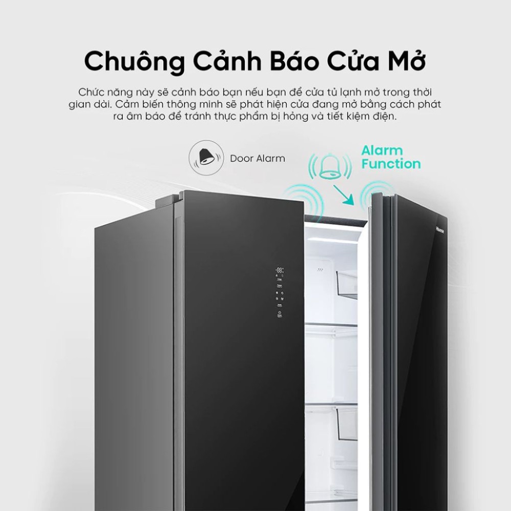 Tủ lạnh Hisense Inverter 544 lít RS708N4EBU - Hàng chính hãng