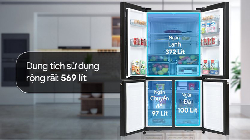 Tủ lạnh Hitachi Inverter R-WB640VGV0X MGW - Hàng chính hãng