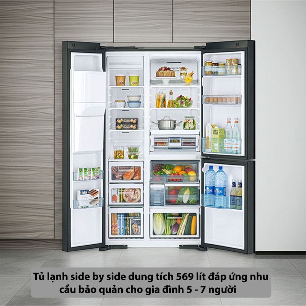 Tủ lạnh Hitachi Inverter 569 lít R-MX800GVGV0(GBK) - Hàng chính hãng