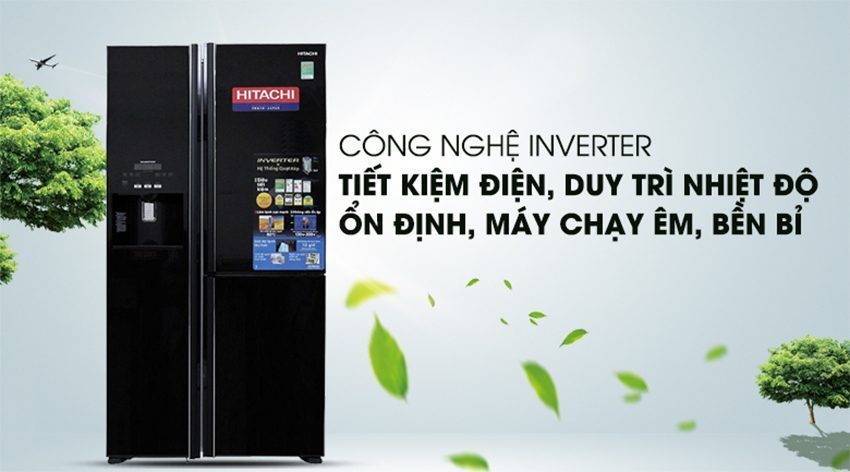Tủ lạnh Hitachi Inverter 584 lít R-M700GPGV2 sử dụng công nghệ Inverter