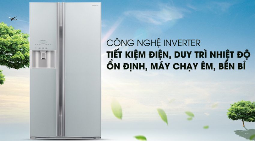 Tủ lạnh Hitachi Inverter 589 lít R-S700GPGV2 sử dụng công nghệ Inverter