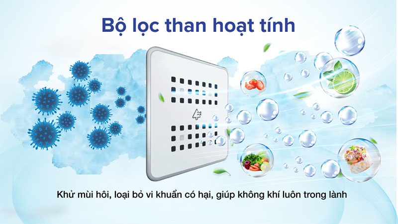 Bộ lọc than hoạt tính của Tủ lạnh Inverter 323 lít Bespoke Samsung RZ32T744535/SV