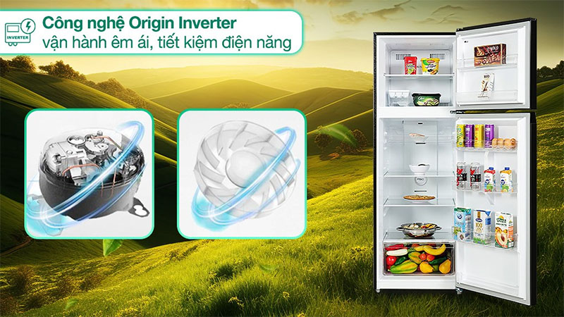 Công nghệ tiết kiệm điện của Tủ lạnh Toshiba Inverter 338 lít GR-RT468WE-PMV(58)-MM