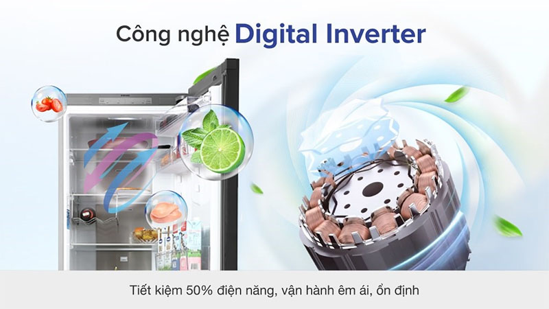 Công nghệ Inverter của Tủ lạnh Inverter 339 lít Bespoke Samsung RB33T307029/SV