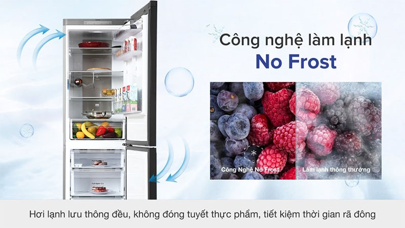 Công nghệ làm lạnh của Tủ lạnh Inverter 339 lít Bespoke Samsung RB33T307029/SV
