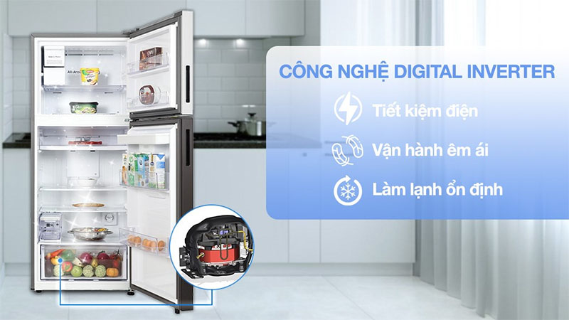 Công nghệ Inverter của Tủ lạnh Inverter 382 lít Bespoke Samsung RT38CB6784C3SV