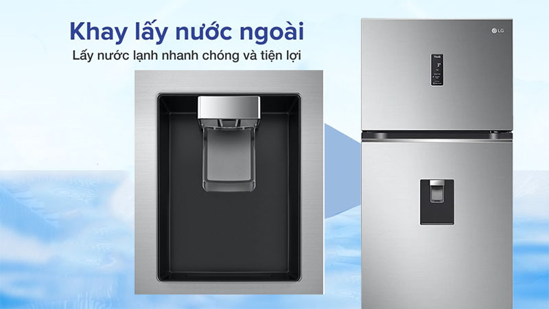 Khay lấy nước của Tủ lạnh Inverter 394 lít LG GN-D392PSA
