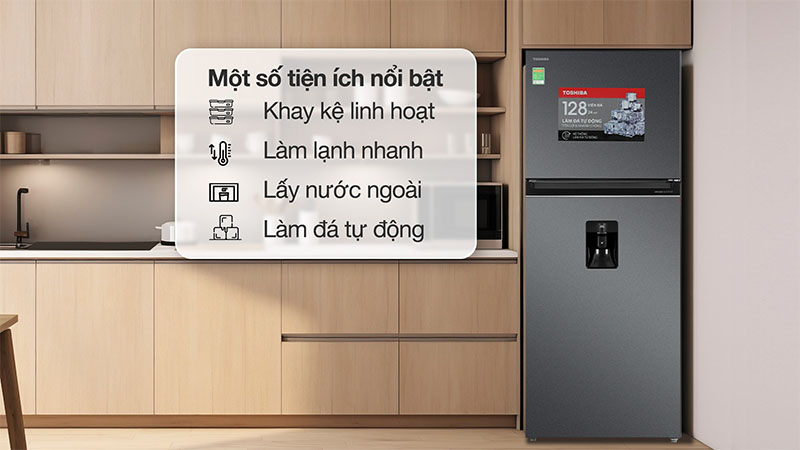Tủ lạnh Inverter 409 lít Toshiba GR-RT535WEA-PMV(06)-MG