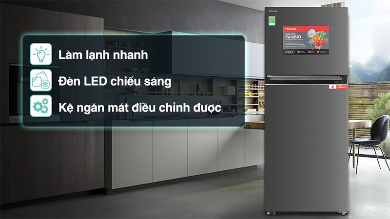 Tiện ích của Tủ lạnh Inverter 411 lít Toshiba GR-RT559WE-PMV(58)-MM