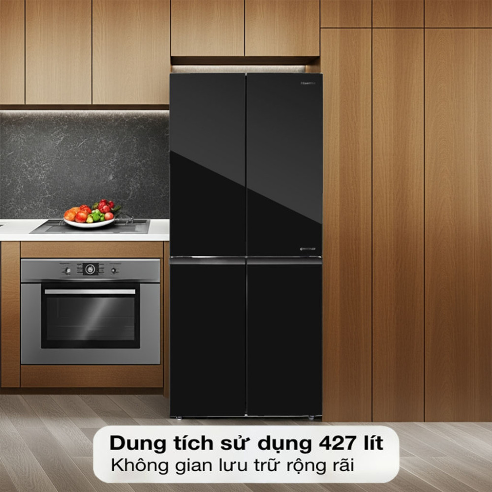 Tủ lạnh Inverter 427 lít Multi Door Hisense RQ519N4EBU với dung tích lớn