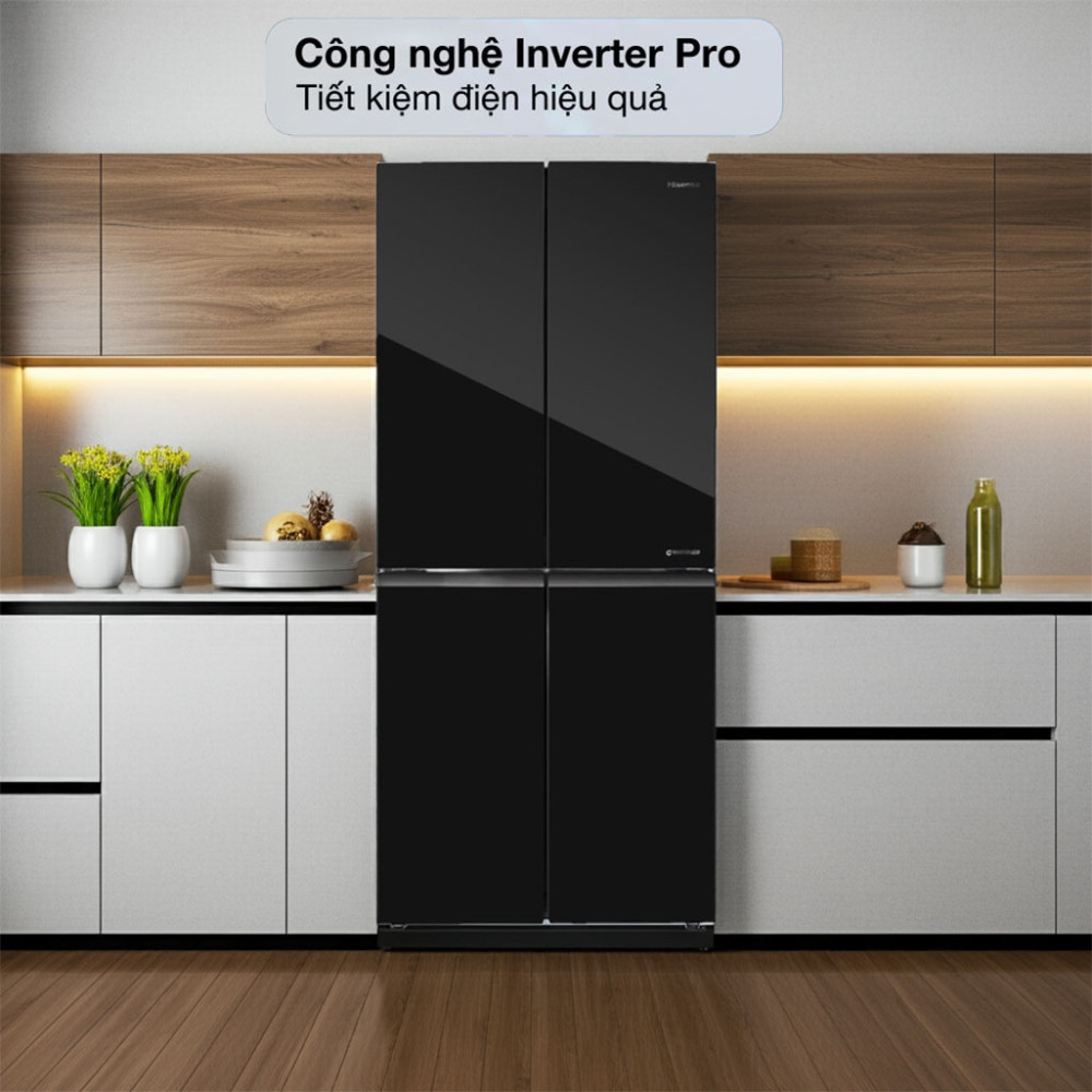 Tủ lạnh Inverter 427 lít Multi Door Hisense RQ519N4EBU được ứng dụng công nghệ Inverter hiện đại
