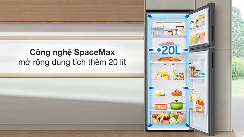 Công nghệ SpaceMax của Tủ lạnh Inverter 460 lít Bespoke Samsung RT47CB66868ASV