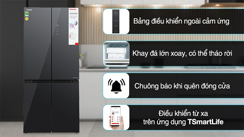 Tiện ích của Tủ lạnh Inverter 515 lít Multi Door Toshiba GR-RF670WI-PGV(A9)-BG