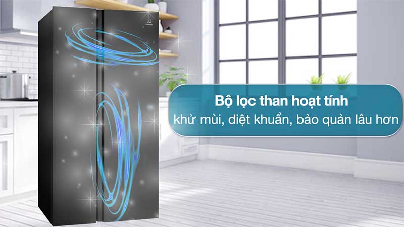 Bộ lọc than hoạt tính của Tủ lạnh Inverter 624 Lít Electrolux ESE6600A-BVN
