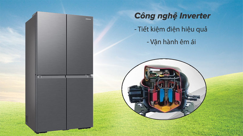 Công nghệ Inverter của Tủ lạnh Inverter 649 lít Multi Door Samsung RF59C700ES9/SV