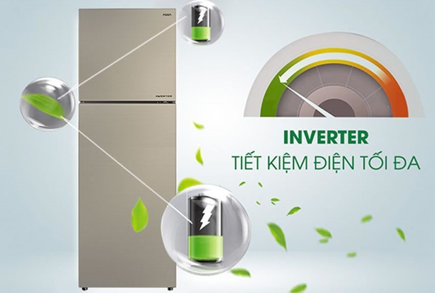  Tủ lạnh Inverter Aqua AQR-IG377DN GG với công nghệ tiết kiệm điện năng hiệu quả