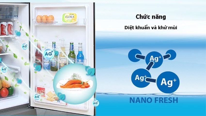 Tủ lạnh Inverter Aqua AQR-IP286AB với công nghệ kháng khuẩn khử mùi hiệu quả