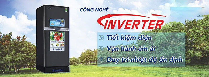 Tủ lạnh Inverter Funiki FRI-166ISU  ứng dụng công nghệ Inverter tiết kiệm điện
