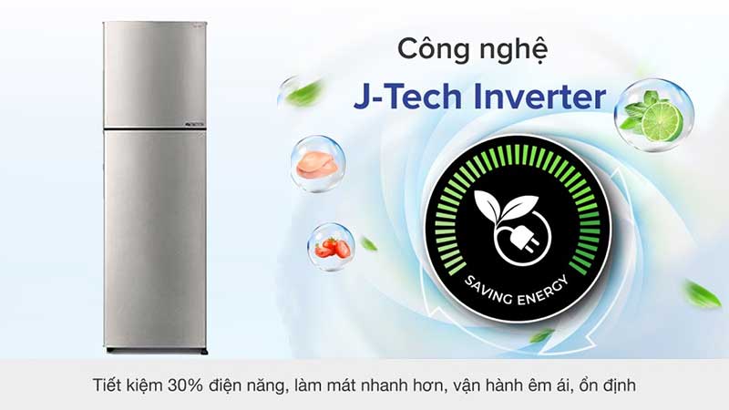Tủ lạnh Inverter Sharp SJ-X252AE-SL/DS - Hàng chính hãng