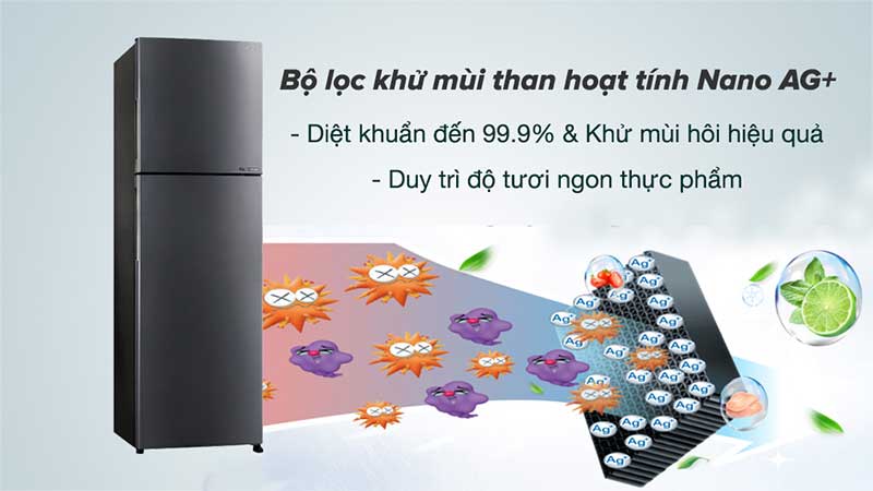 Tủ lạnh Inverter Sharp SJ-X282AE-DS/SL - Hàng chính hãng