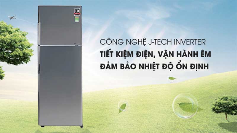Tủ lạnh Inverter Sharp SJ-X346E-SL - Hàng chính hãng