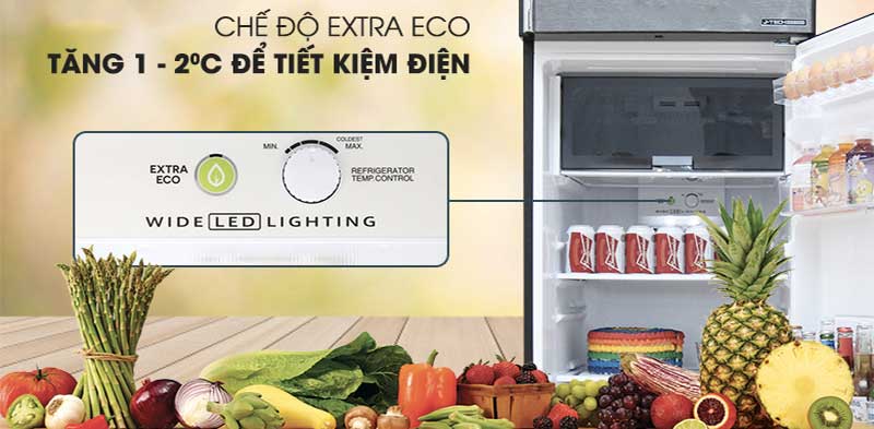 Chế độ Extra Eco của Tủ lạnh Inverter Sharp SJ-X346E-SL
