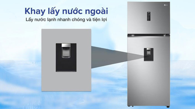 Vòi lấy nước mát bên ngoài, lấy nước nhanh gọn
