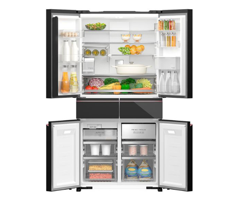 Khay kệ bên trong bằng kính chịu lực nên có khả năng chịu được tải trọng lớn