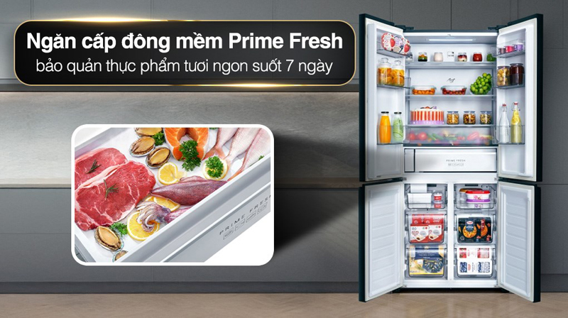 Ngăn đông mềm Prime Fresh, bảo quản thực phẩm tươi ngon không cần rã đông