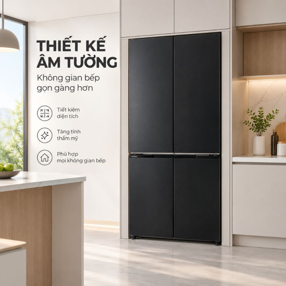 Tủ lạnh Panasonic Inverter 487 Lít NR-XZ550CWKV - Hàng chính hãng