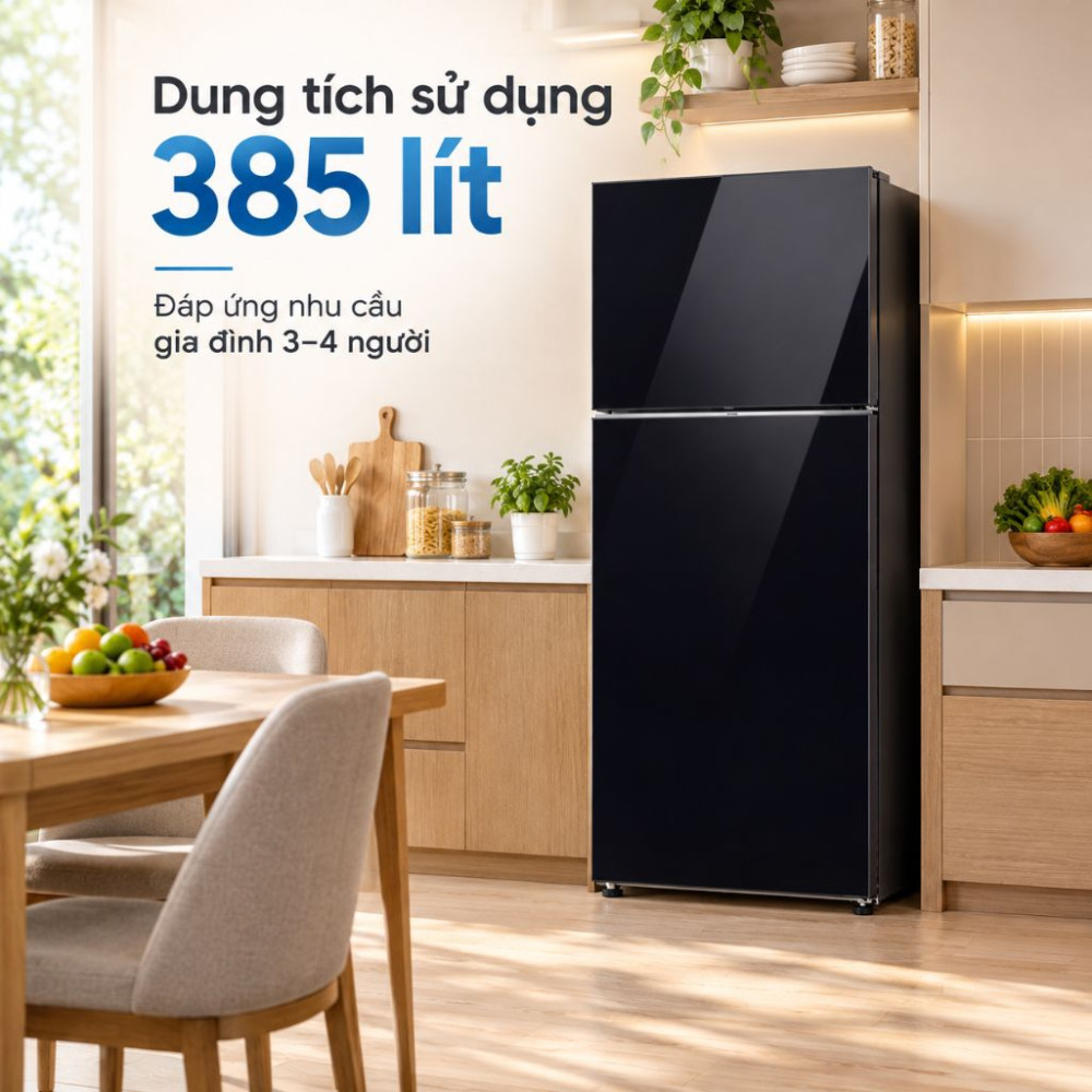 Tủ lạnh Samsung Inverter 385 lít Bespoke RT38CB668422SV - Hàng chính hãng