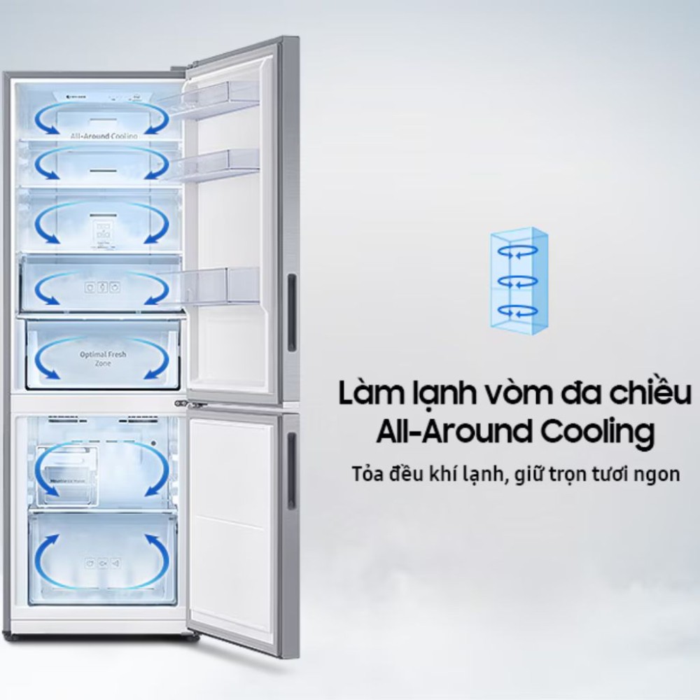 Tủ lạnh Samsung inverter 307 lít RB30N4190B1/SV - Hàng chính hãng