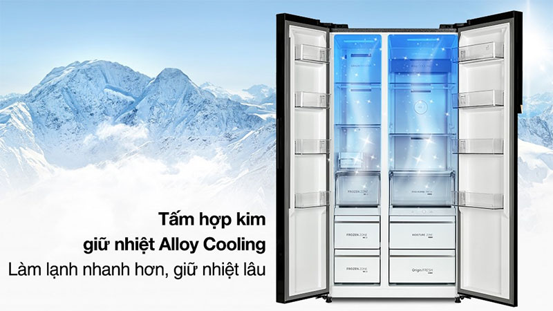 Công nghệ làm lạnh của Tủ lạnh Side By Side Inverter 596 lít Toshiba GR-RS780WI-PGV(22)-XK