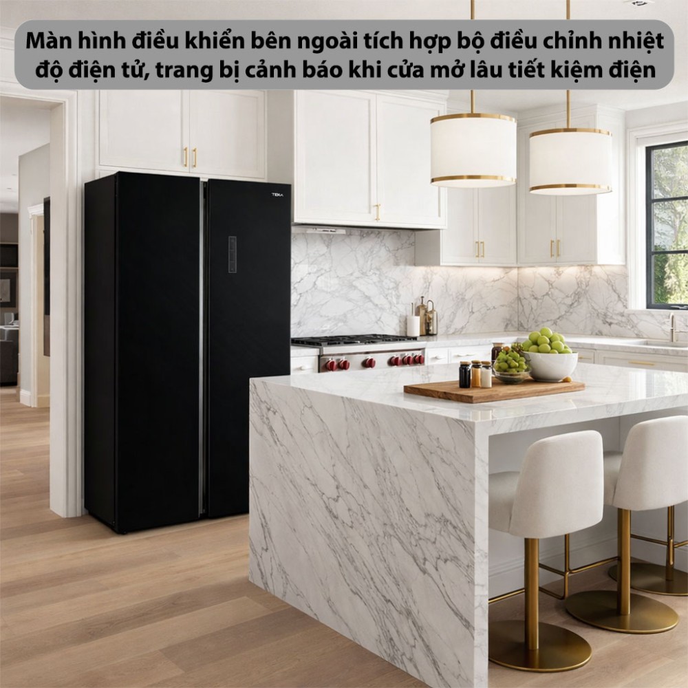 Tủ lạnh Side by Side Teka RLF-74917-GBK - Hàng chính hãng
