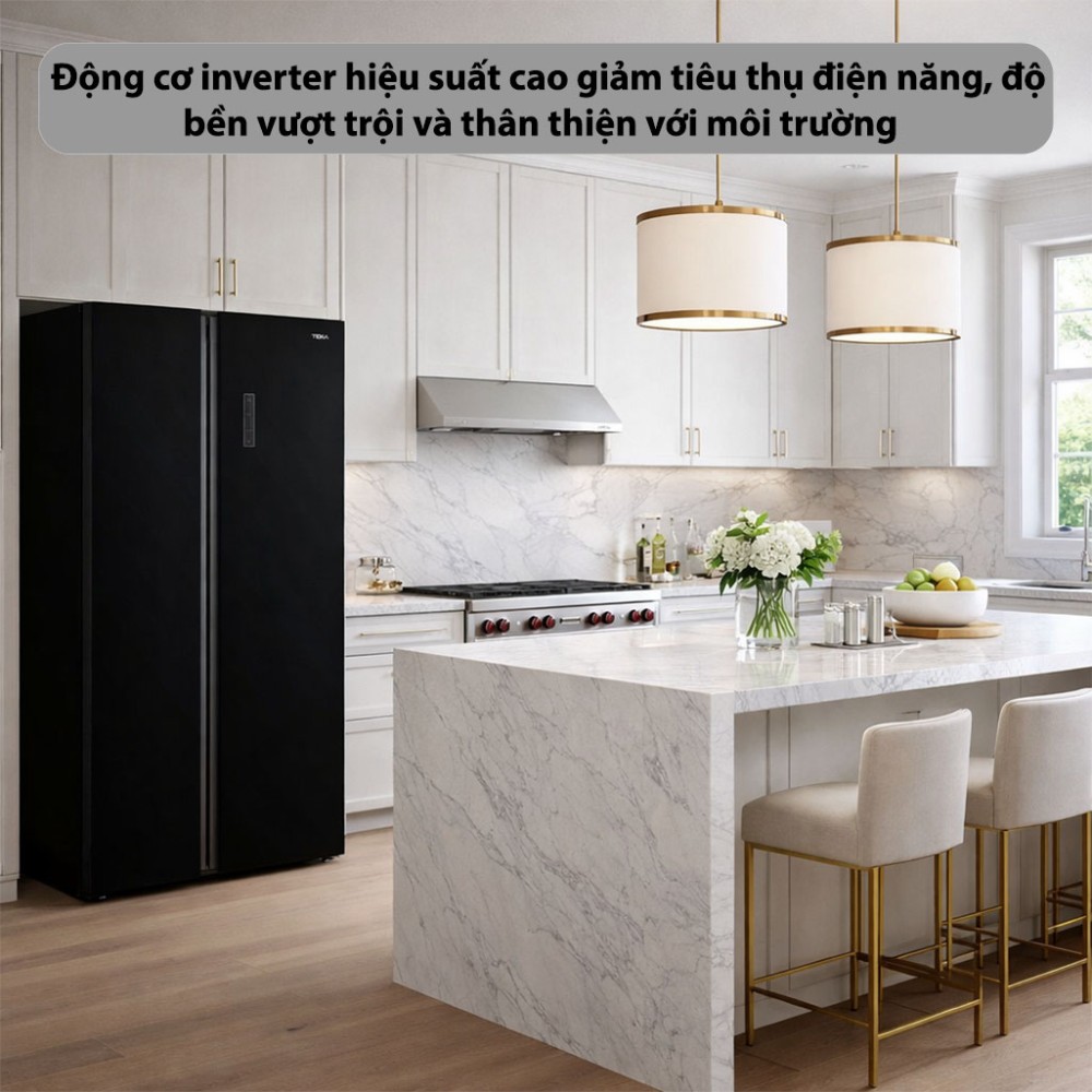 Tủ lạnh Side by Side Teka RLF-74917-GBK - Hàng chính hãng