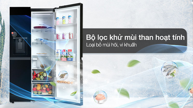 Công nghệ khử khuẩn của Tủ lạnh Side by side Inverter 635 lít LG GR-D257WB