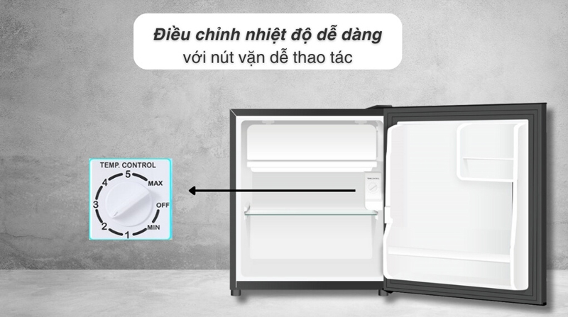 Điều khiển bằng núm xoay dễ dàng thao tác