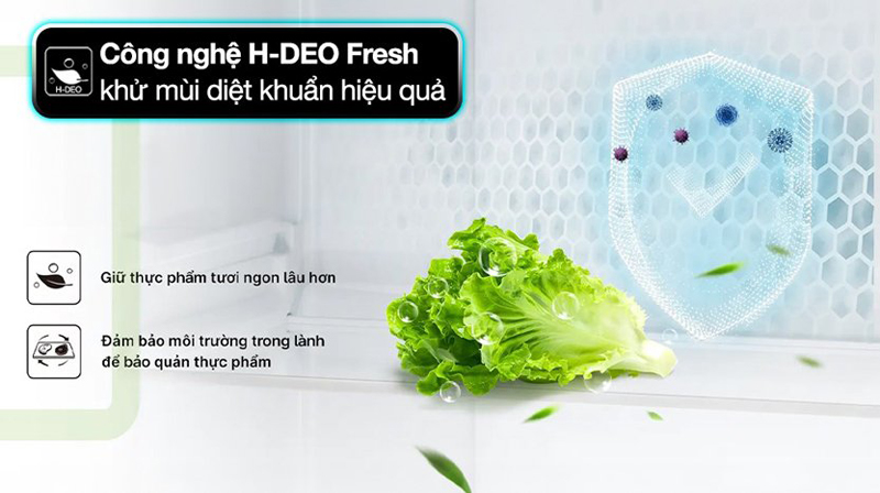 Kháng khuẩn, khử mùi với công nghệ H-DEO Fresh