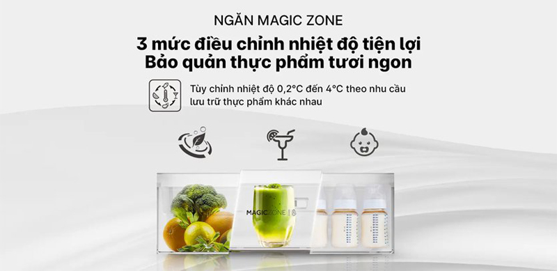 Ngăn đông mềm bảo quản thịt cá không cần rã đông