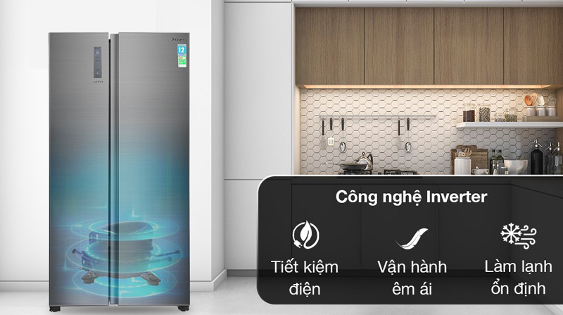 Công nghệ Inverter giúp tủ lạnh vận hành êm ái, tiết kiệm điện năng