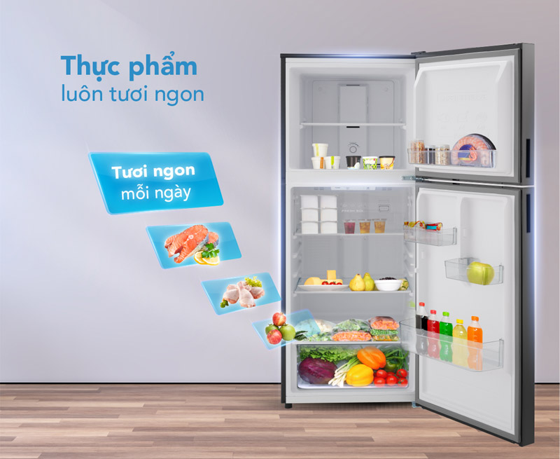 Hệ thống làm lạnh đa chiều giúp duy trì thực phẩm tươi ngon