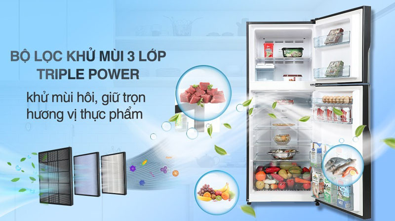 Bộ lọc khử mùi 3 lớp Triple Power loại bỏ vi khuẩn